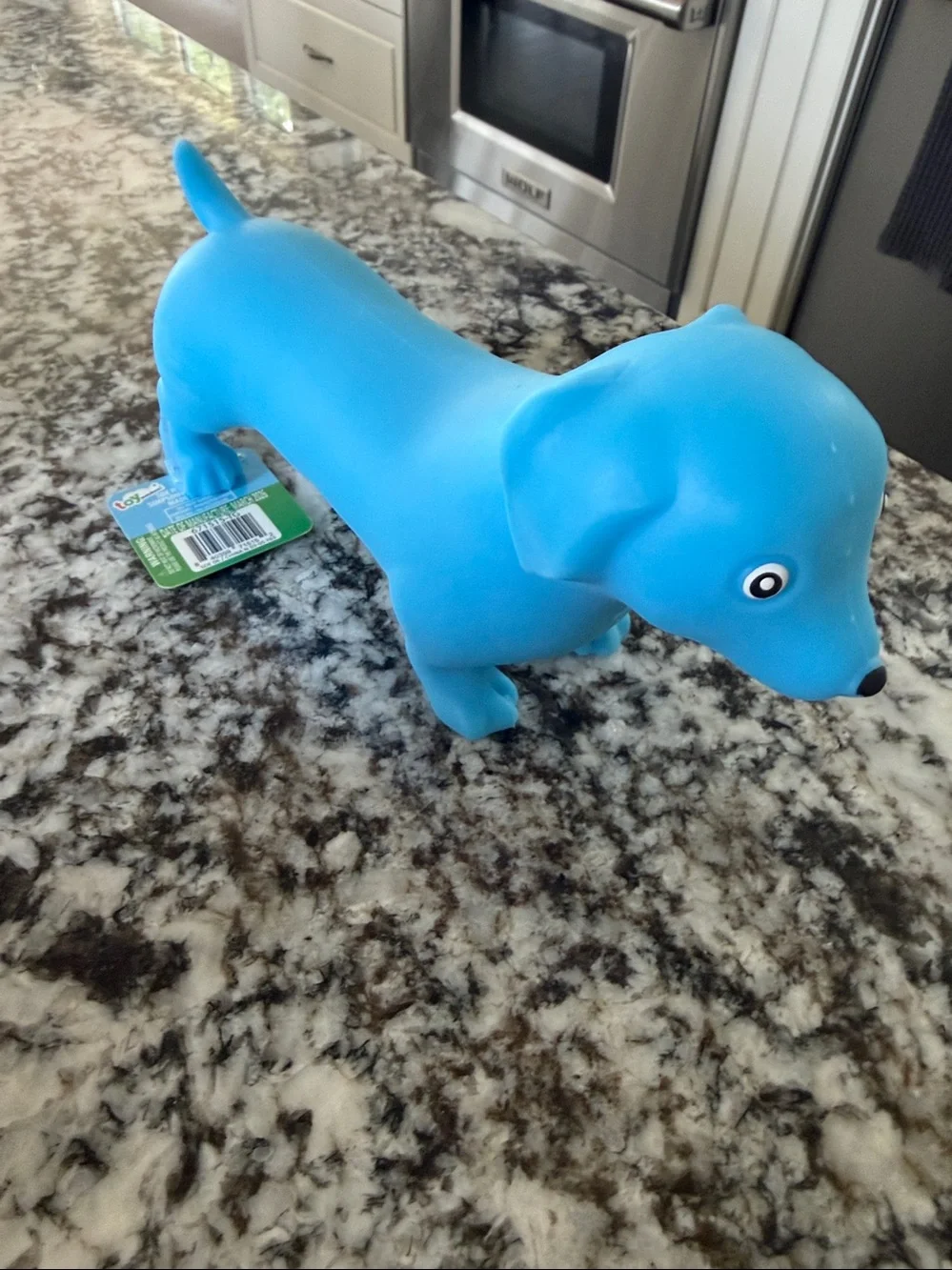 Blue Dachshund Squeezy squishy Toy for Kids NWT